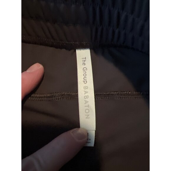 the Group Babaton Aritzia Women's Pull On Regular Fit Trousers Pants M Brown - Picture 2 of 9